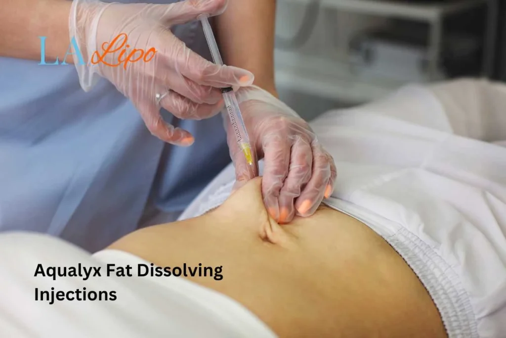 woman having fat dissolving injections Oxford in the stomach