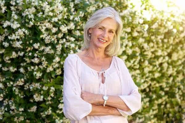 Older woman happy with urinary incontinence treatment Oxford