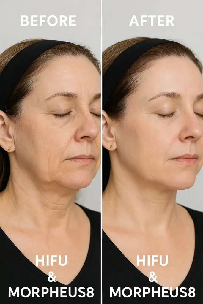 HIFU & Morpheus8 treatment results Oxford - book in today!