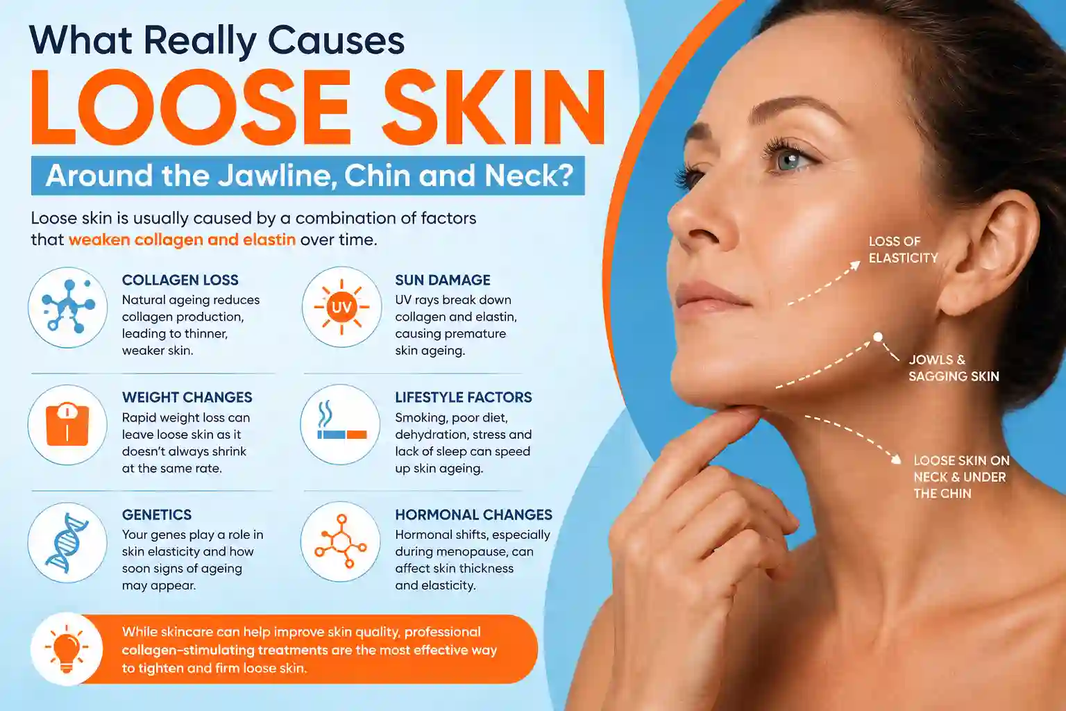 What Really Causes Loose Skin Around the Jawline, Chin and Neck Oxford?